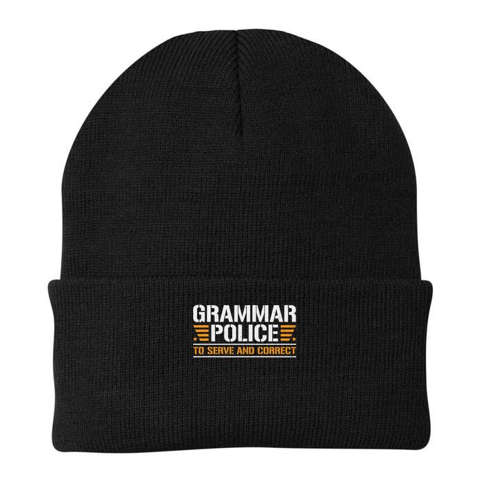 Grammar Police To Serve And Correct, Teachers Grammar Beanie