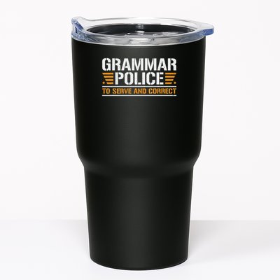 Grammar Police To Serve And Correct, Teachers Grammar Tumbler