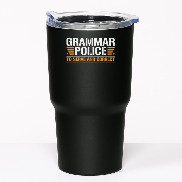 Grammar Police To Serve And Correct, Teachers Grammar Tumbler