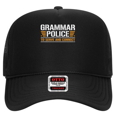 Grammar Police To Serve And Correct, Teachers Grammar Trucker Hat