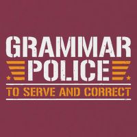 Grammar Police To Serve And Correct, Teachers Grammar 16oz Travel Tumbler