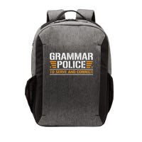 Grammar Police To Serve And Correct, Teachers Grammar Vector Backpack