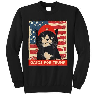 Gatos Por Trump Spanish Funny Cat Political Support Sweatshirt