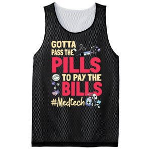 Gotta Pass The Pills To Pay The Bill Med Tech Mesh Reversible Basketball Jersey Tank