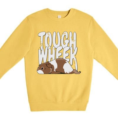 Guinea Pig Tough Wheek Brown Cream Guinea Pig Pet Premium Crewneck Sweatshirt