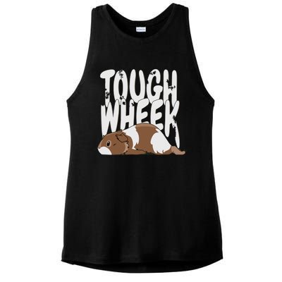 Guinea Pig Tough Wheek Brown Cream Guinea Pig Pet Ladies PosiCharge Tri-Blend Wicking Tank