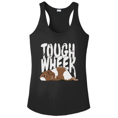 Guinea Pig Tough Wheek Brown Cream Guinea Pig Pet Ladies PosiCharge Competitor Racerback Tank