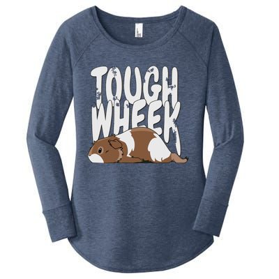 Guinea Pig Tough Wheek Brown Cream Guinea Pig Pet Women's Perfect Tri Tunic Long Sleeve Shirt