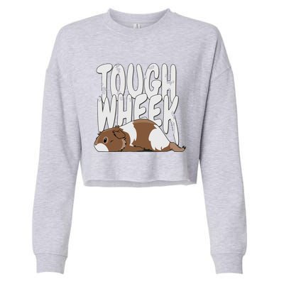 Guinea Pig Tough Wheek Brown Cream Guinea Pig Pet Cropped Pullover Crew