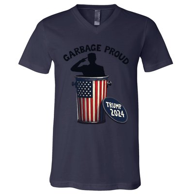 Garbage Proud To Be Garbage Vote Trump Supporters V-Neck T-Shirt