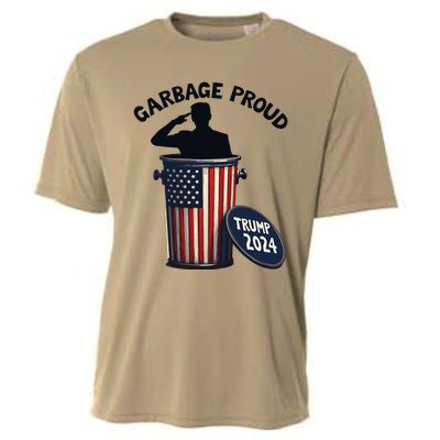 Garbage Proud To Be Garbage Vote Trump Supporters Cooling Performance Crew T-Shirt