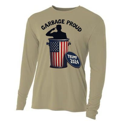 Garbage Proud To Be Garbage Vote Trump Supporters Cooling Performance Long Sleeve Crew