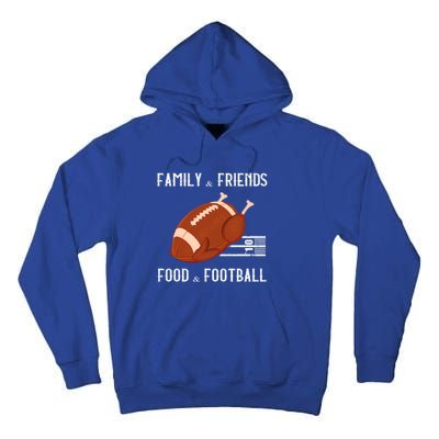 Gobble Player Turkey Gift Football Thanksgiving Turkey Gift Tall Hoodie