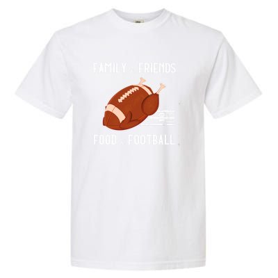 Gobble Player Turkey Gift Football Thanksgiving Turkey Gift Garment-Dyed Heavyweight T-Shirt