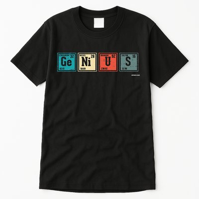 Genius Periodic Table Elements Chemistry Teacher Gift Tall T-Shirt