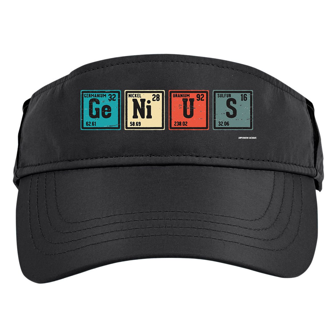 Genius Periodic Table Elements Chemistry Teacher Gift Adult Drive Performance Visor