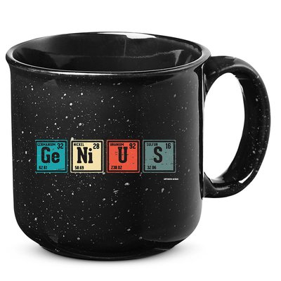 Genius Periodic Table Elements Chemistry Teacher Gift 15oz Campfire Ceramic Mug