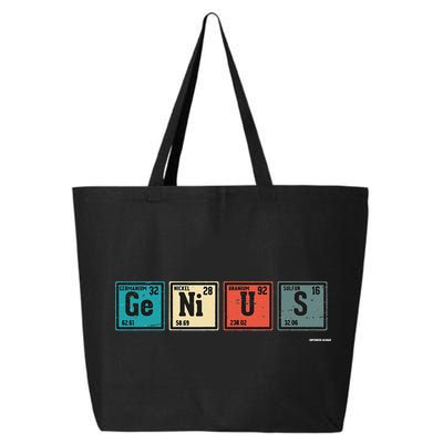 Genius Periodic Table Elements Chemistry Teacher Gift 25L Jumbo Tote