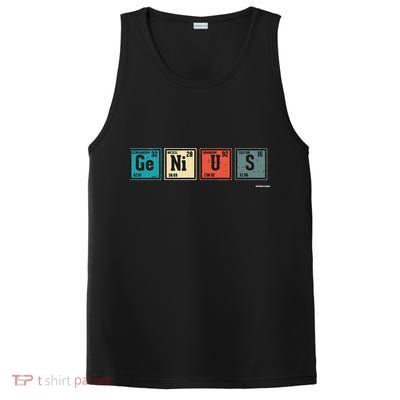 Genius Periodic Table Elements Chemistry Teacher Gift PosiCharge Competitor Tank
