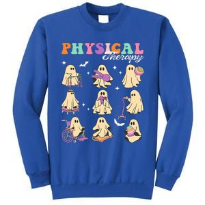 Ghost Physical Therapy Physical Therapist Halloween Groovy Sweatshirt