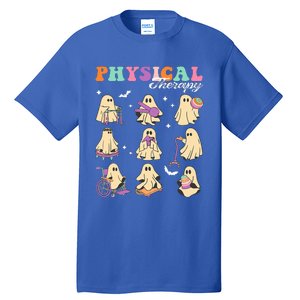 Ghost Physical Therapy Physical Therapist Halloween Groovy Tall T-Shirt