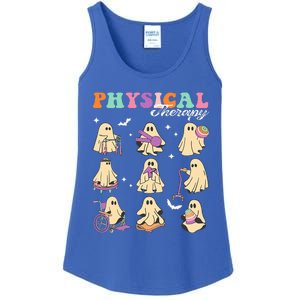 Ghost Physical Therapy Physical Therapist Halloween Groovy Ladies Essential Tank