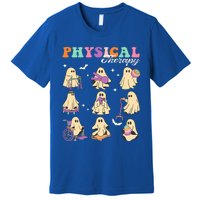 Ghost Physical Therapy Physical Therapist Halloween Groovy Premium T-Shirt