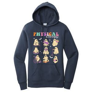 Ghost Physical Therapy Physical Therapist Halloween Groovy Women's Pullover Hoodie