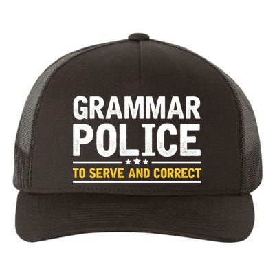 Grammar Police To Serve And Correct Funny Costume Idea Gift Yupoong Adult 5-Panel Trucker Hat