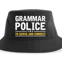 Grammar Police To Serve And Correct Funny Costume Idea Gift Sustainable Bucket Hat