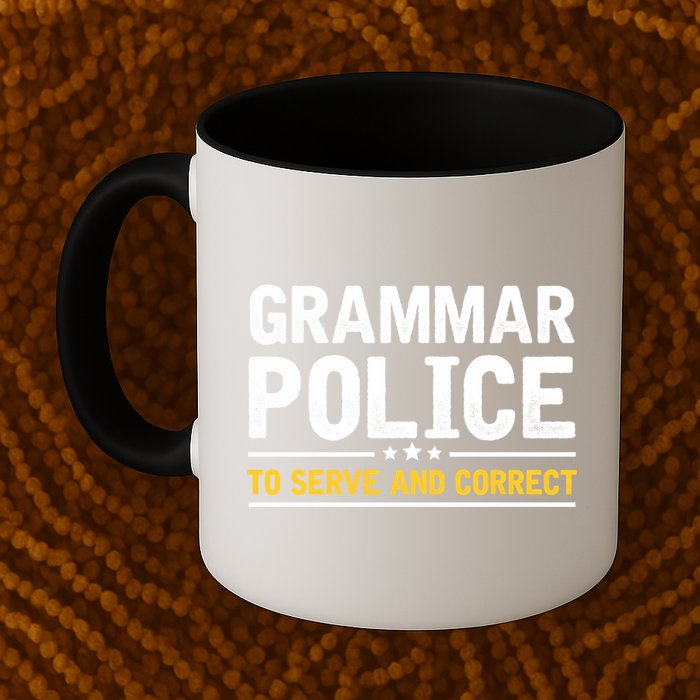 Grammar Police To Serve And Correct Funny Costume Idea Gift Mug
