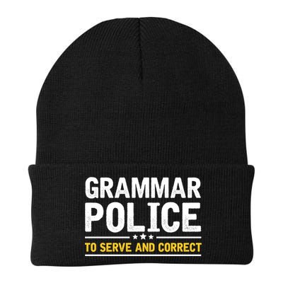 Grammar Police To Serve And Correct Funny Costume Idea Gift Beanie