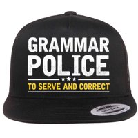 Grammar Police To Serve And Correct Funny Costume Idea Gift Flatbill Hat