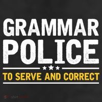 Grammar Police To Serve And Correct Funny Costume Idea Gift 25L Jumbo Tote