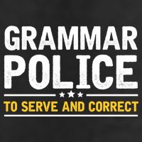 Grammar Police To Serve And Correct Funny Costume Idea Gift Microfiber Hand Towel