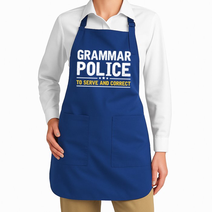 Grammar Police To Serve And Correct Funny Costume Idea Gift Apron