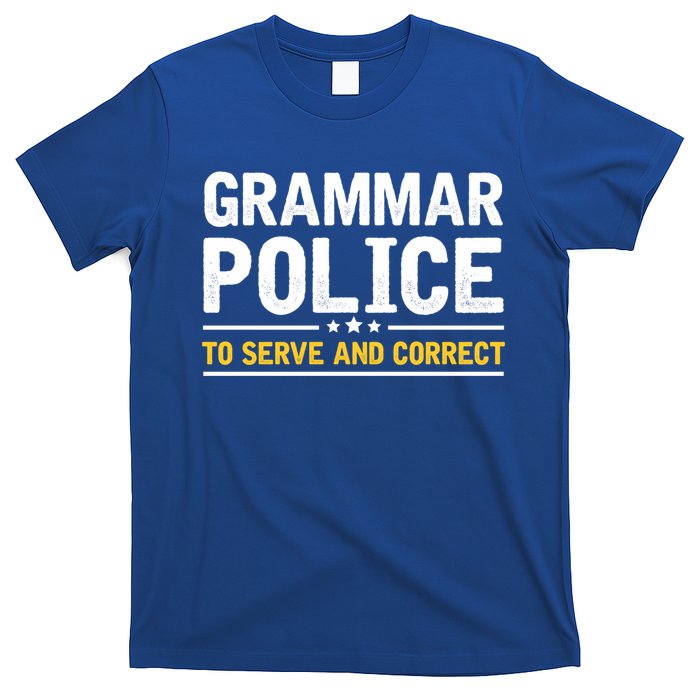 Grammar Police To Serve And Correct Funny Costume Idea Gift T-Shirt