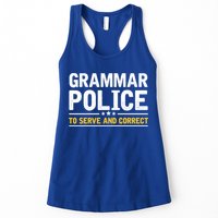 Grammar Police To Serve And Correct Funny Costume Idea Gift Womens Tank Top