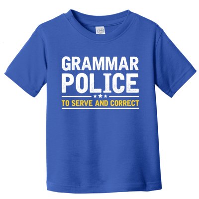 Grammar Police To Serve And Correct Funny Costume Idea Gift Toddler T-Shirt