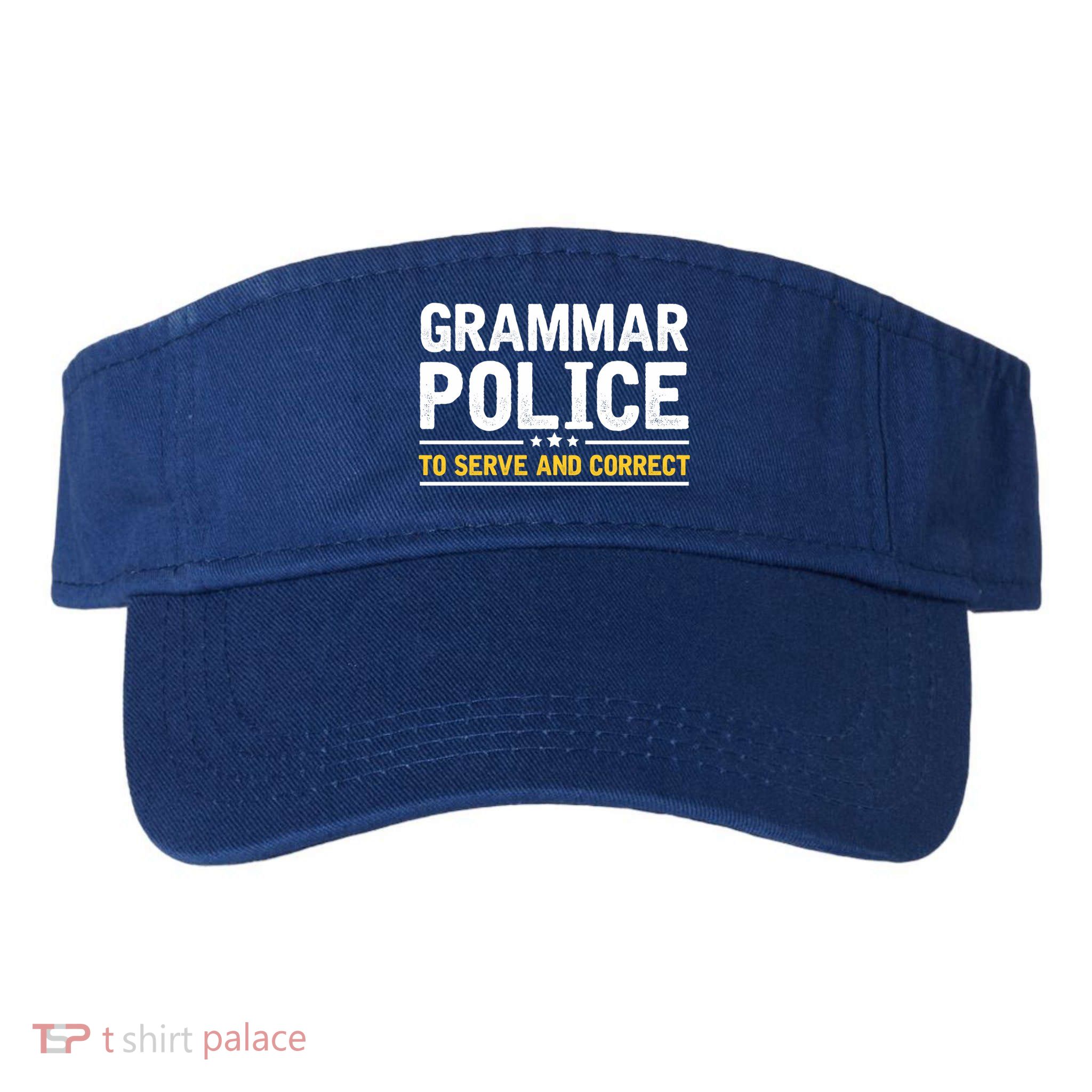 Grammar Police To Serve And Correct Funny Costume Idea Gift Visor