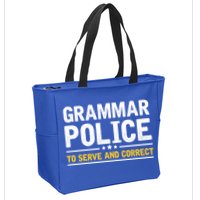 Grammar Police To Serve And Correct Funny Costume Idea Gift Zip Tote Bag