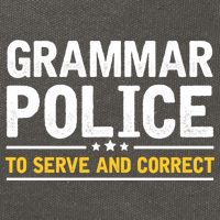 Grammar Police To Serve And Correct Funny Costume Idea Gift Cotton Canvas Backpack