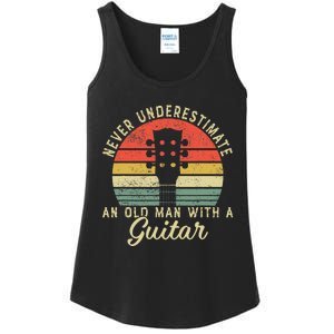 Guitar Player Teacher Funny Acoustic Guitar Lover Musician Ladies Essential Tank