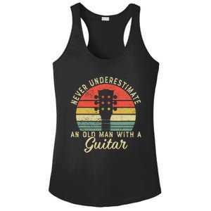 Guitar Player Teacher Funny Acoustic Guitar Lover Musician Ladies PosiCharge Competitor Racerback Tank