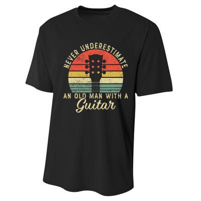 Guitar Player Teacher Funny Acoustic Guitar Lover Musician Performance Sprint T-Shirt