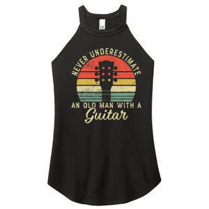 Guitar Player Teacher Funny Acoustic Guitar Lover Musician Women's Perfect Tri Rocker Tank