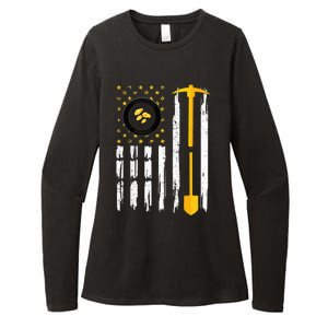 Gold Panning Us Flag Gold Panner Gold Prospecting Womens CVC Long Sleeve Shirt