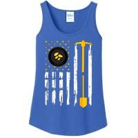 Gold Panning Us Flag Gold Panner Gold Prospecting Ladies Essential Tank