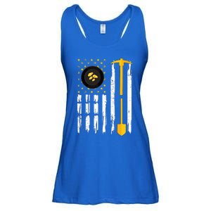 Gold Panning Us Flag Gold Panner Gold Prospecting Ladies Essential Flowy Tank