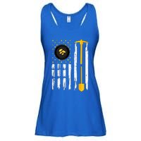 Gold Panning Us Flag Gold Panner Gold Prospecting Ladies Essential Flowy Tank